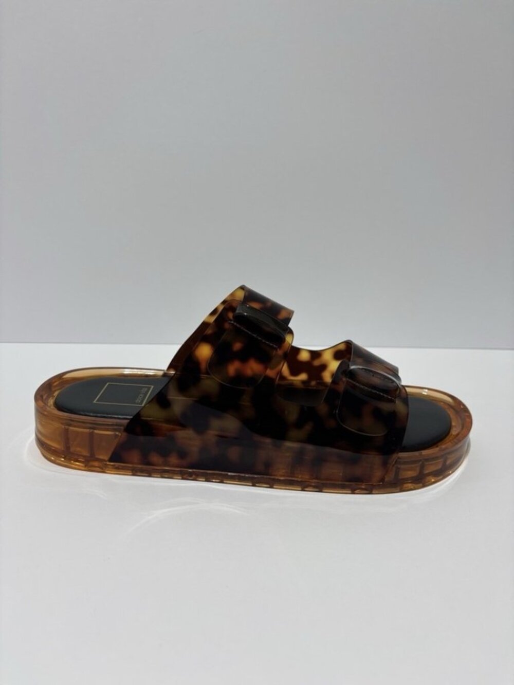Dolce Vita Women’s Julisa Black/Brown Comfy Sandals, Size 10 M
